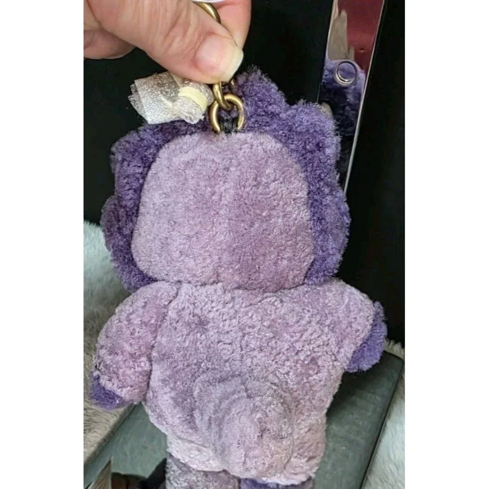 Coach Shearling Trixy Purple Dinosaur Bag Charm Rexy 10 Year Anniversary NWT